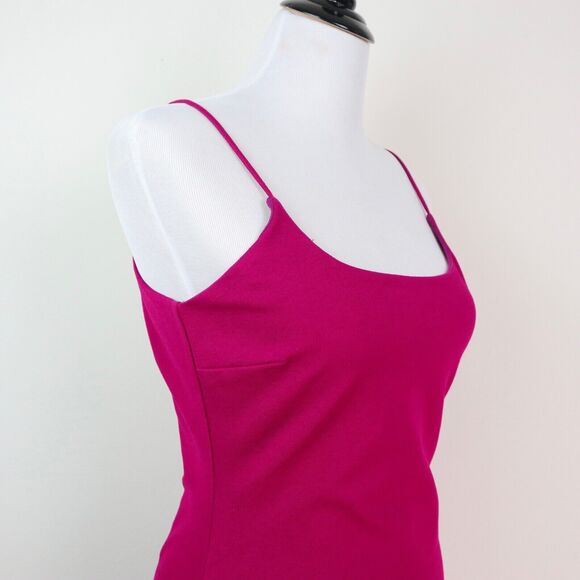 Lulu’s Size M Best-Loved Magenta Scoop Neck Bodycon Mini Dress - Picture 7 of 11